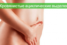 ациклические кровянистые выделения